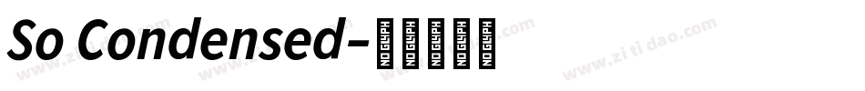 So Condensed字体转换